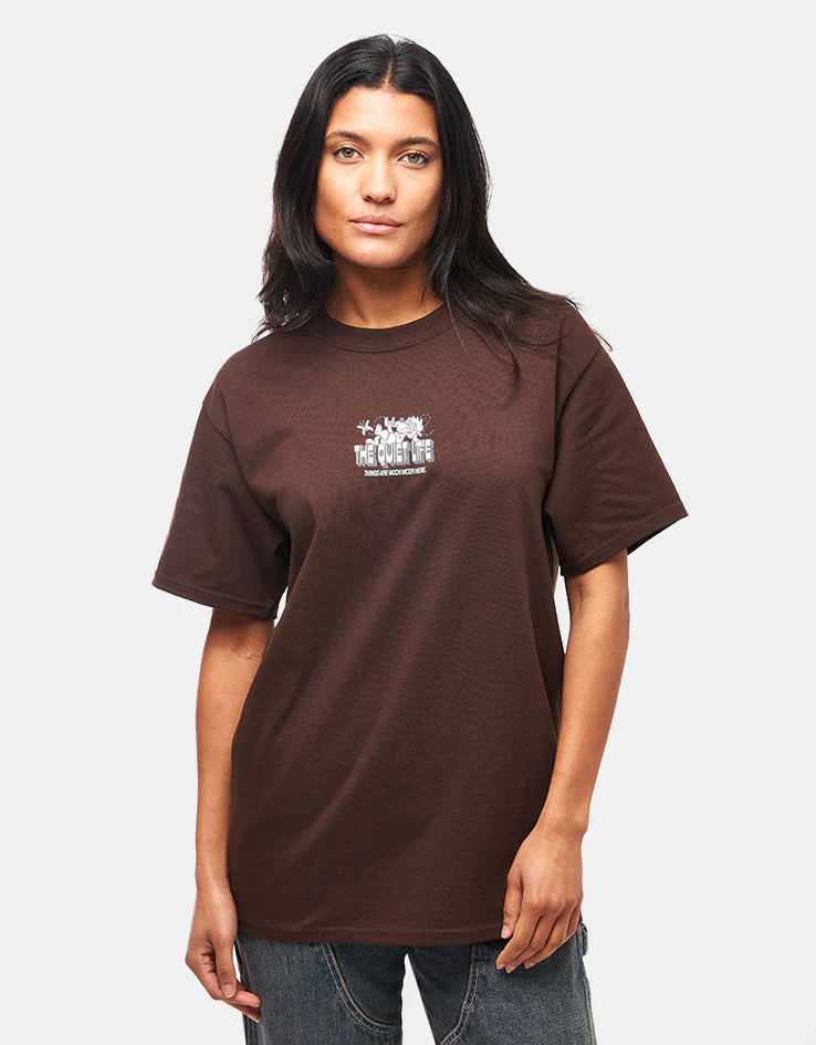 The Quiet Life As Slow As Possible T-Shirt - Dark Brown - Image 6