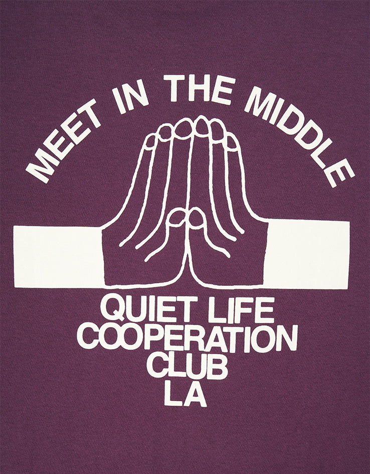The Quiet Life Cooperation Club T-Shirt - Eggplant - Image 3