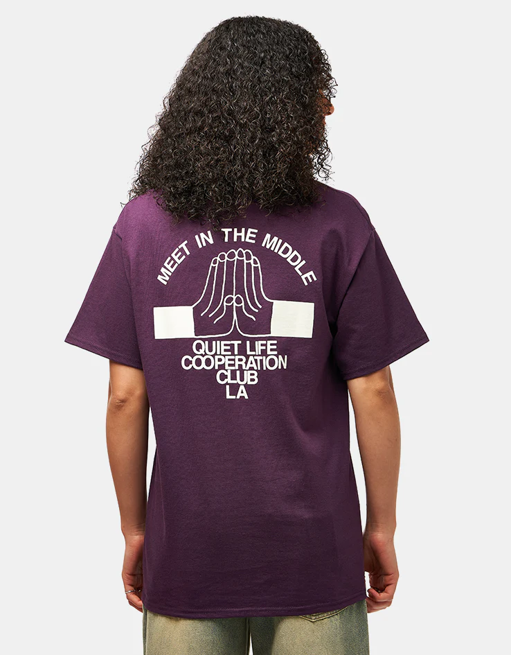 The Quiet Life Cooperation Club T-Shirt - Eggplant - Image 5