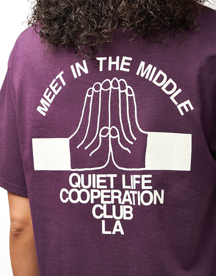 The Quiet Life Cooperation Club T-Shirt - Eggplant - Image 7