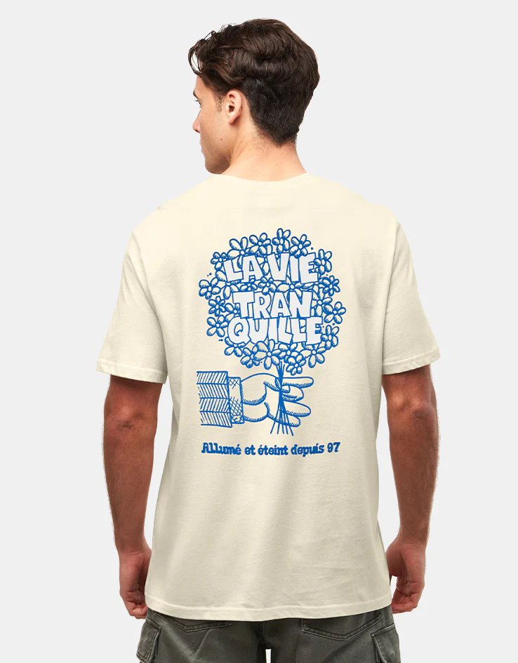 The Quiet Life La Vie Tranquille Bouquet T-Shirt - Cream