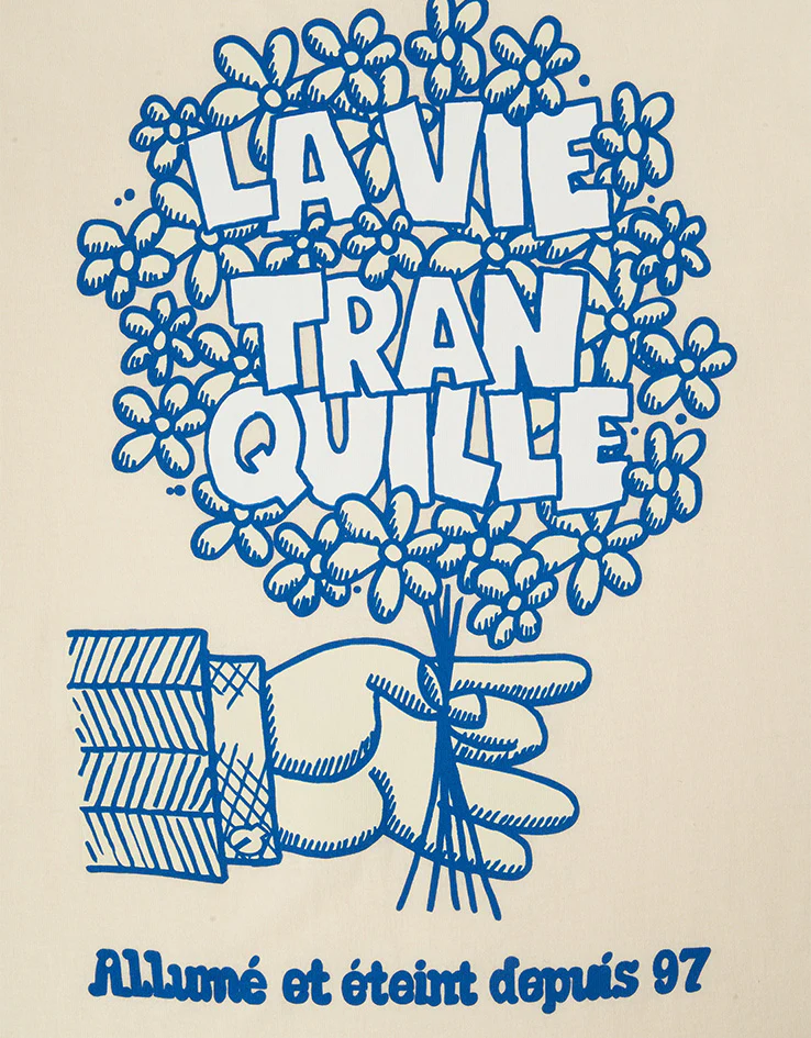 The Quiet Life La Vie Tranquille Bouquet T-Shirt - Cream - Image 3