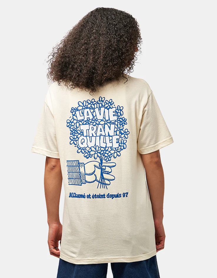 The Quiet Life La Vie Tranquille Bouquet T-Shirt - Cream - Image 5