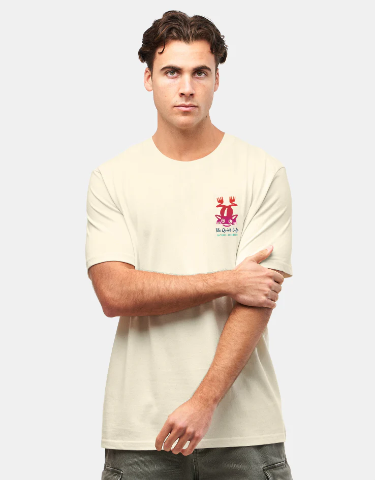 The Quiet Life Outdoor Division T-Shirt - Cream - Image 2