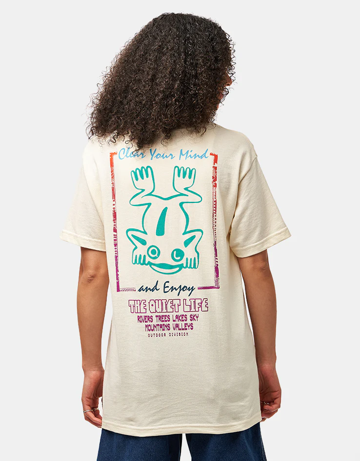 The Quiet Life Outdoor Division T-Shirt - Cream - Image 5