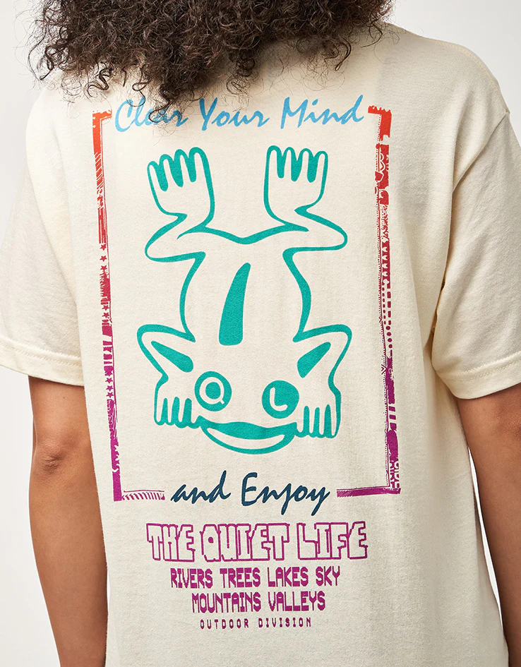 The Quiet Life Outdoor Division T-Shirt - Cream - Image 7
