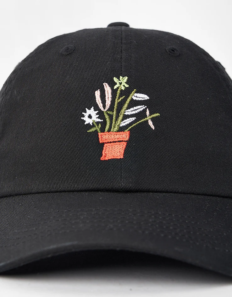 The Quiet Life Plants Dad Cap - Black - Image 2