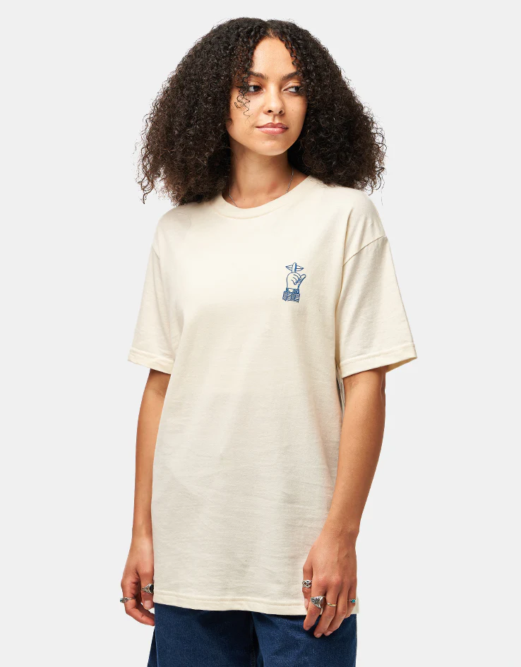 The Quiet Life Shakey Cat T-Shirt - Cream - Image 6
