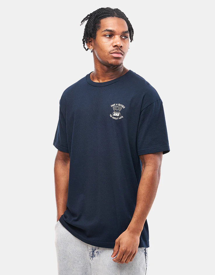 The Quiet Life Take A Picture T-Shirt - Navy - Image 2