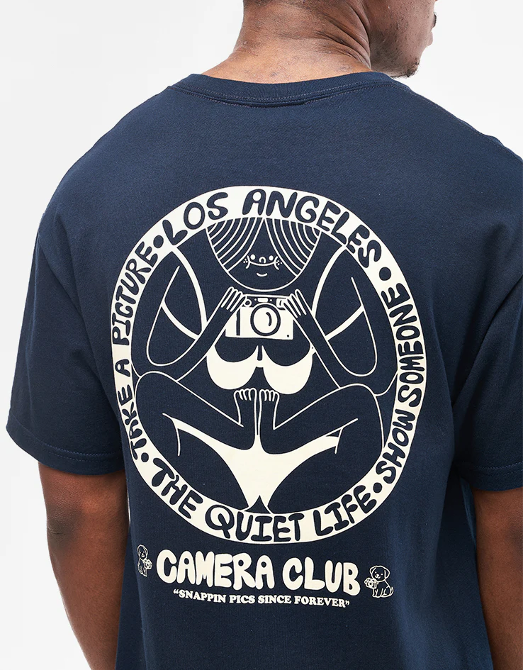 The Quiet Life Take A Picture T-Shirt - Navy - Image 3