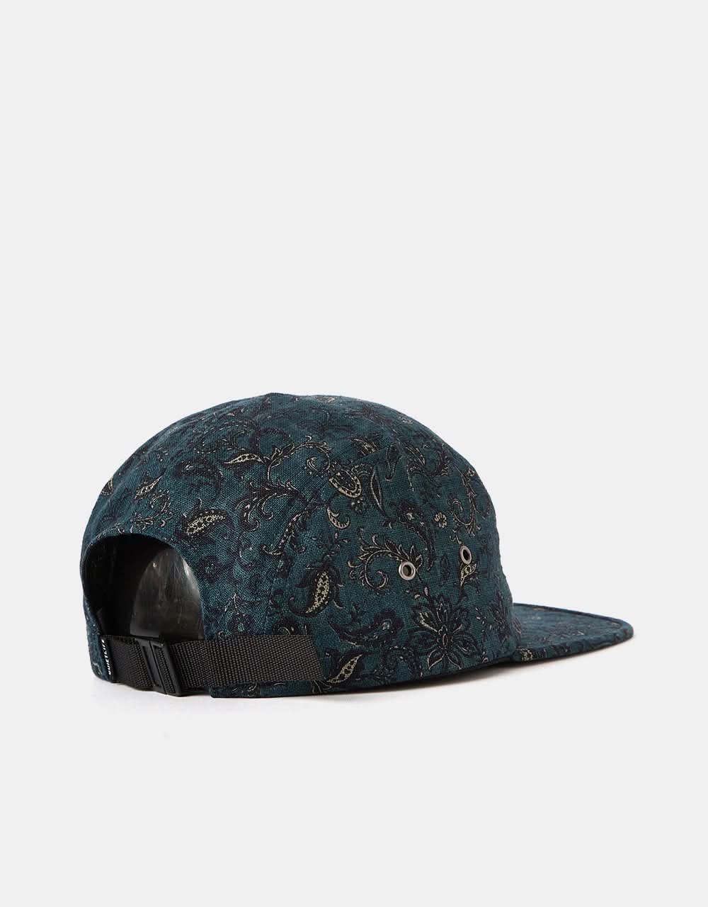 The Quiet Life Vintage Floral 5 Panel Cap - Black - Image 5