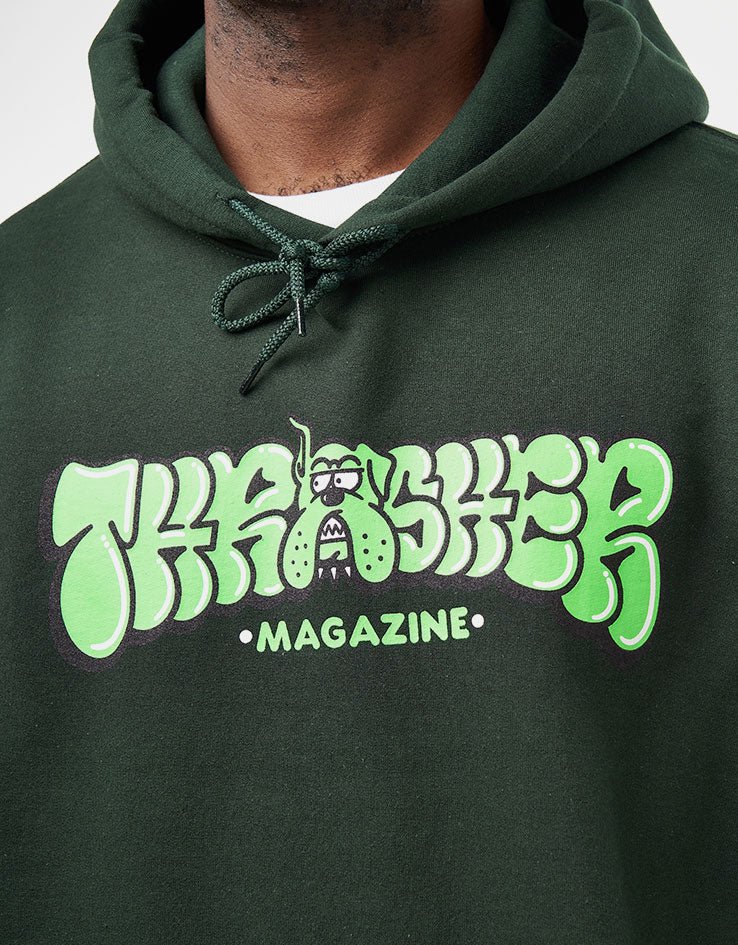 Thrasher Bully Pullover Hoodie - Forest Green - Image 2