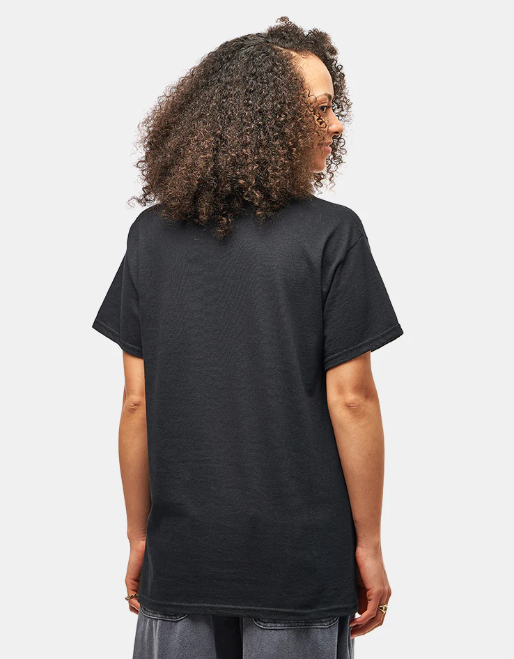 Thrasher Checkered Oval T-Shirt - Black - Image 5
