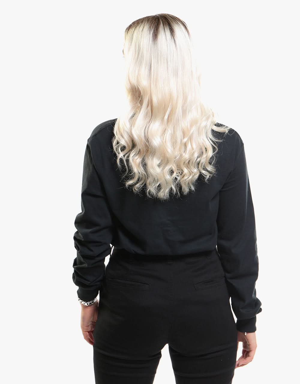 Thrasher Flame Logo L/S T-Shirt - Black - Image 6