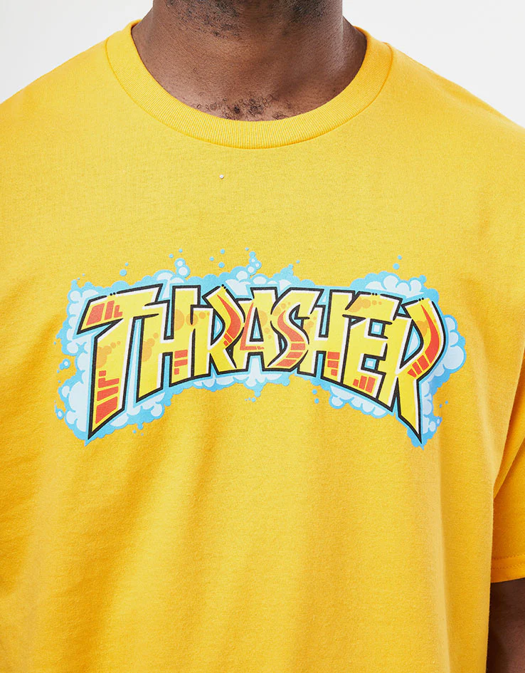 Thrasher Graff T-Shirt - Gold - Image 2