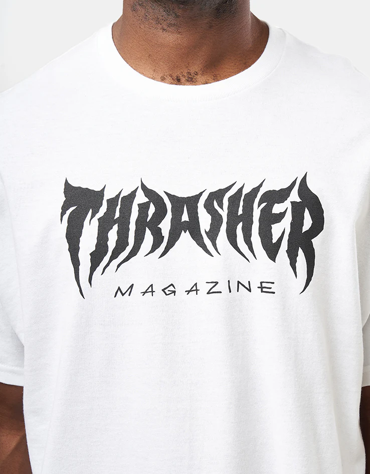Thrasher Metal T-Shirt - White - Image 2