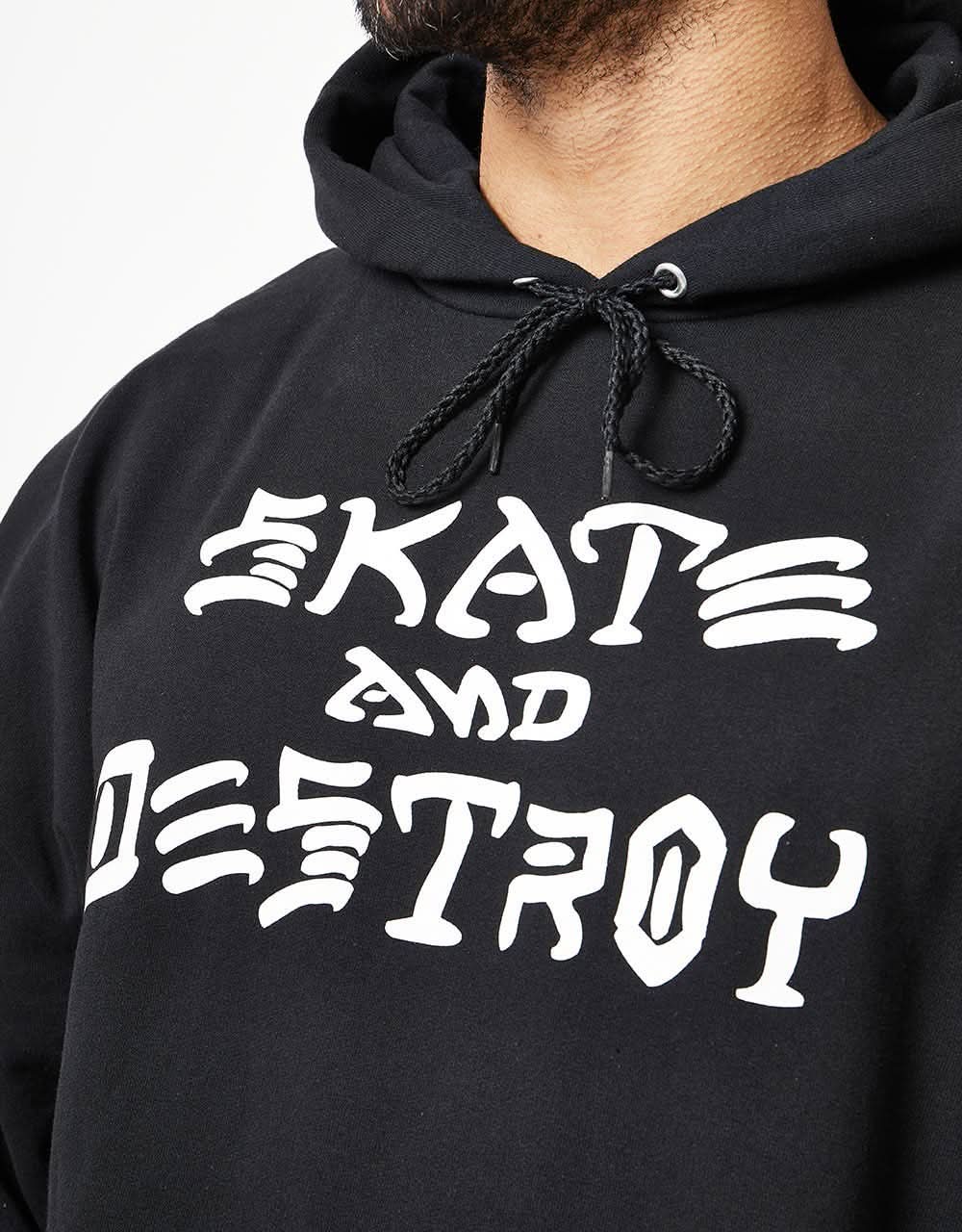 Thrasher Skate and Destroy Pullover Hoodie - Black - Image 2