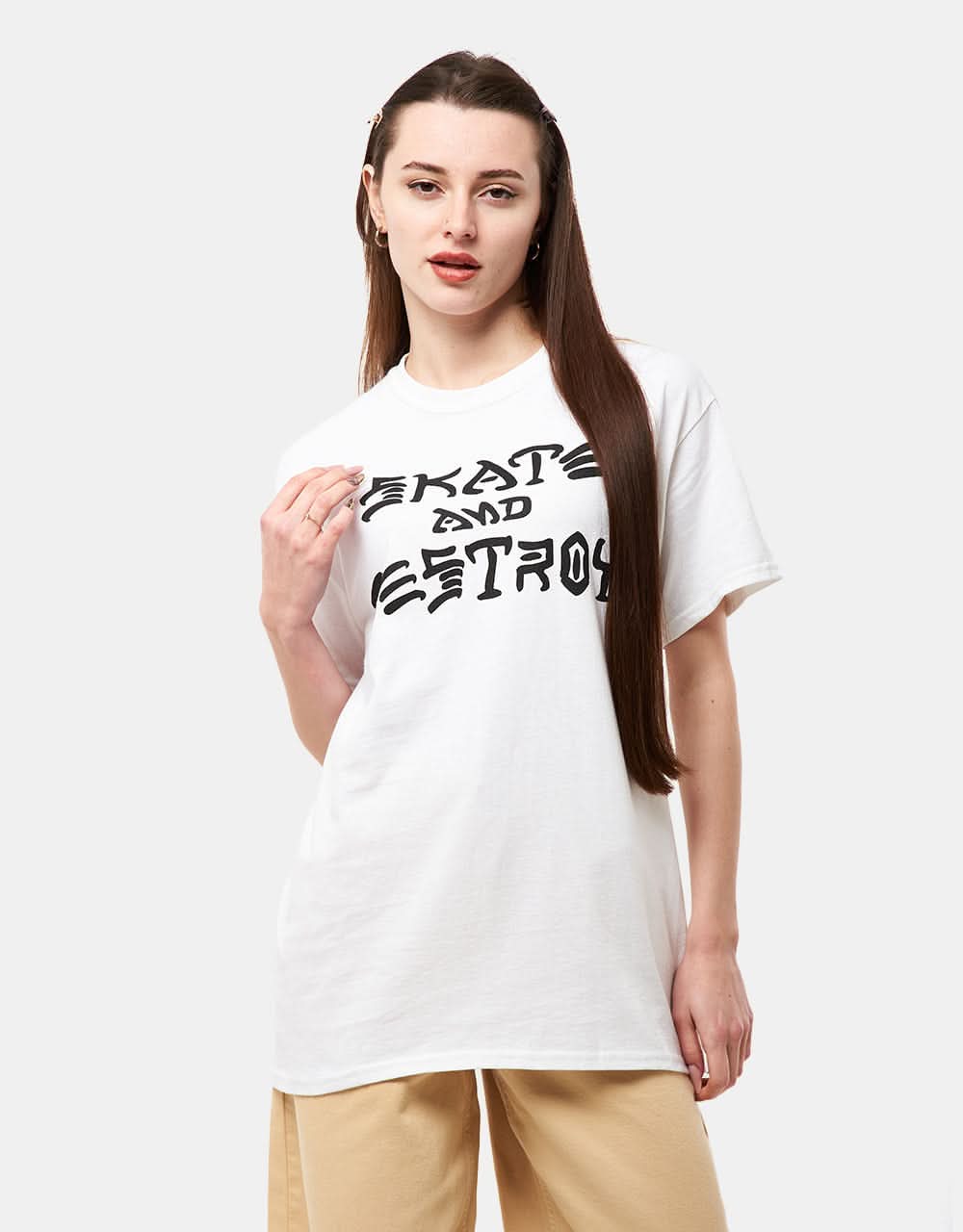 Thrasher Skate and Destroy T-Shirt - White - Image 3
