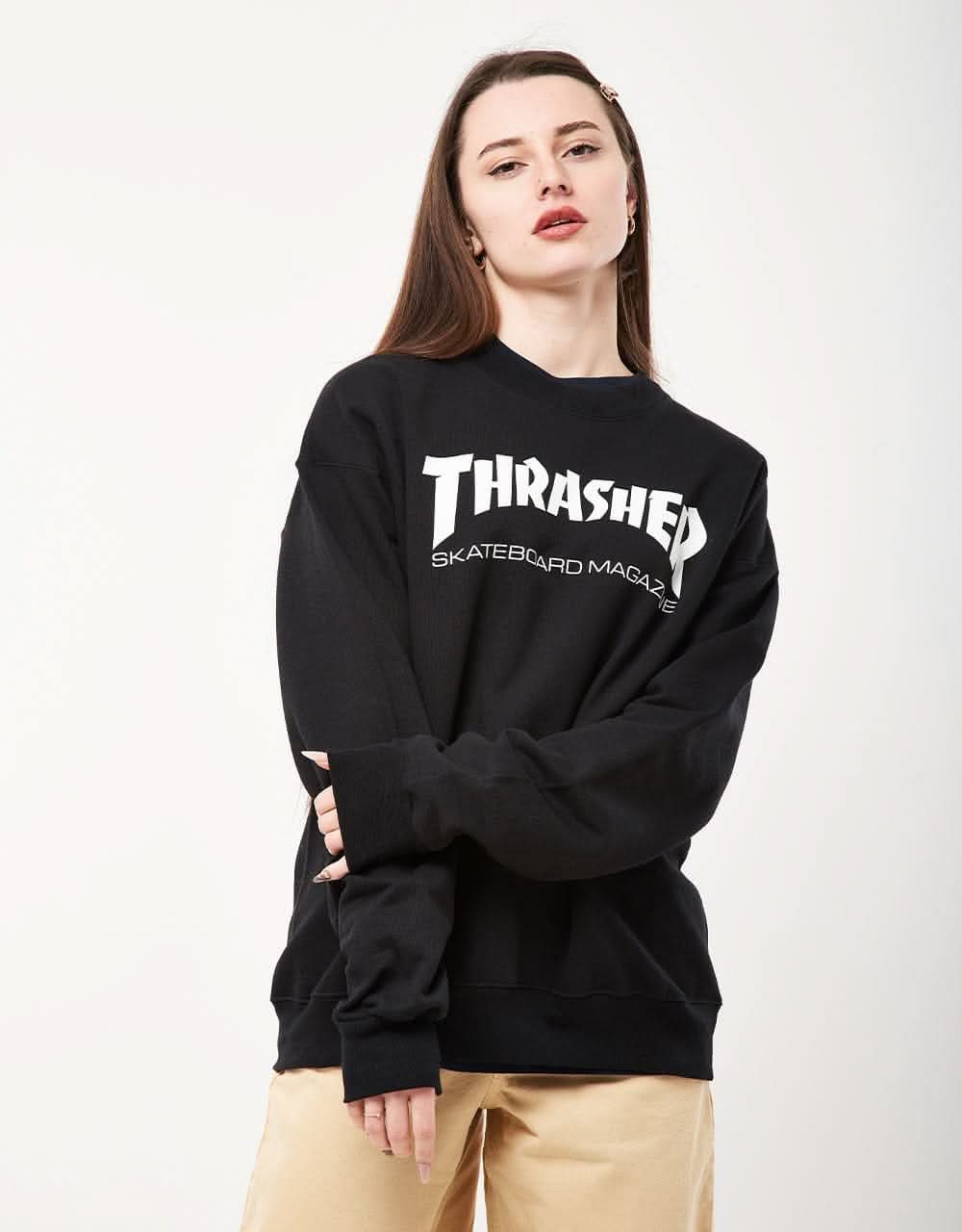 Thrasher Skate Mag Crewneck Sweat - Black - Image 4