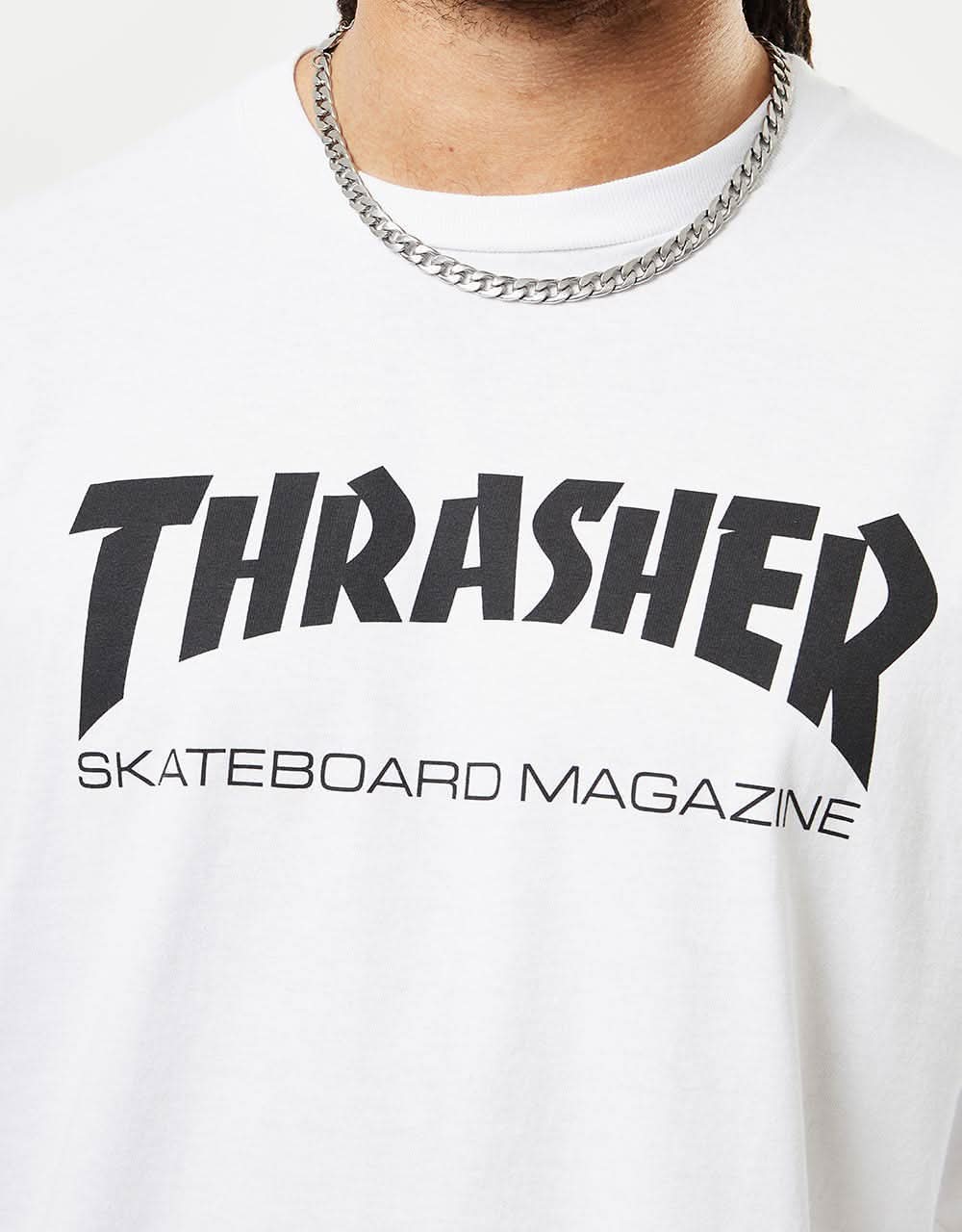 Thrasher Skate Mag L/S T-Shirt - White - Image 2