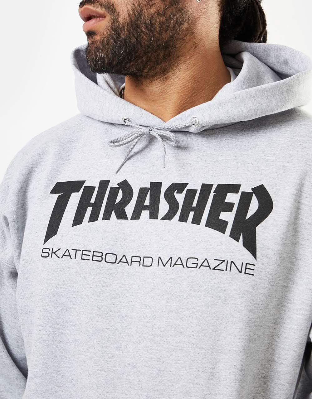 Thrasher Skate Mag Pullover Hoodie - Heather Grey - Image 2