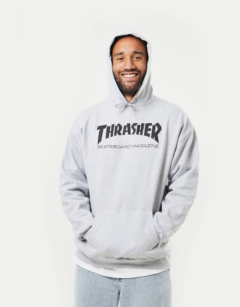 Thrasher Skate Mag Pullover Hoodie - Heather Grey - Image 5