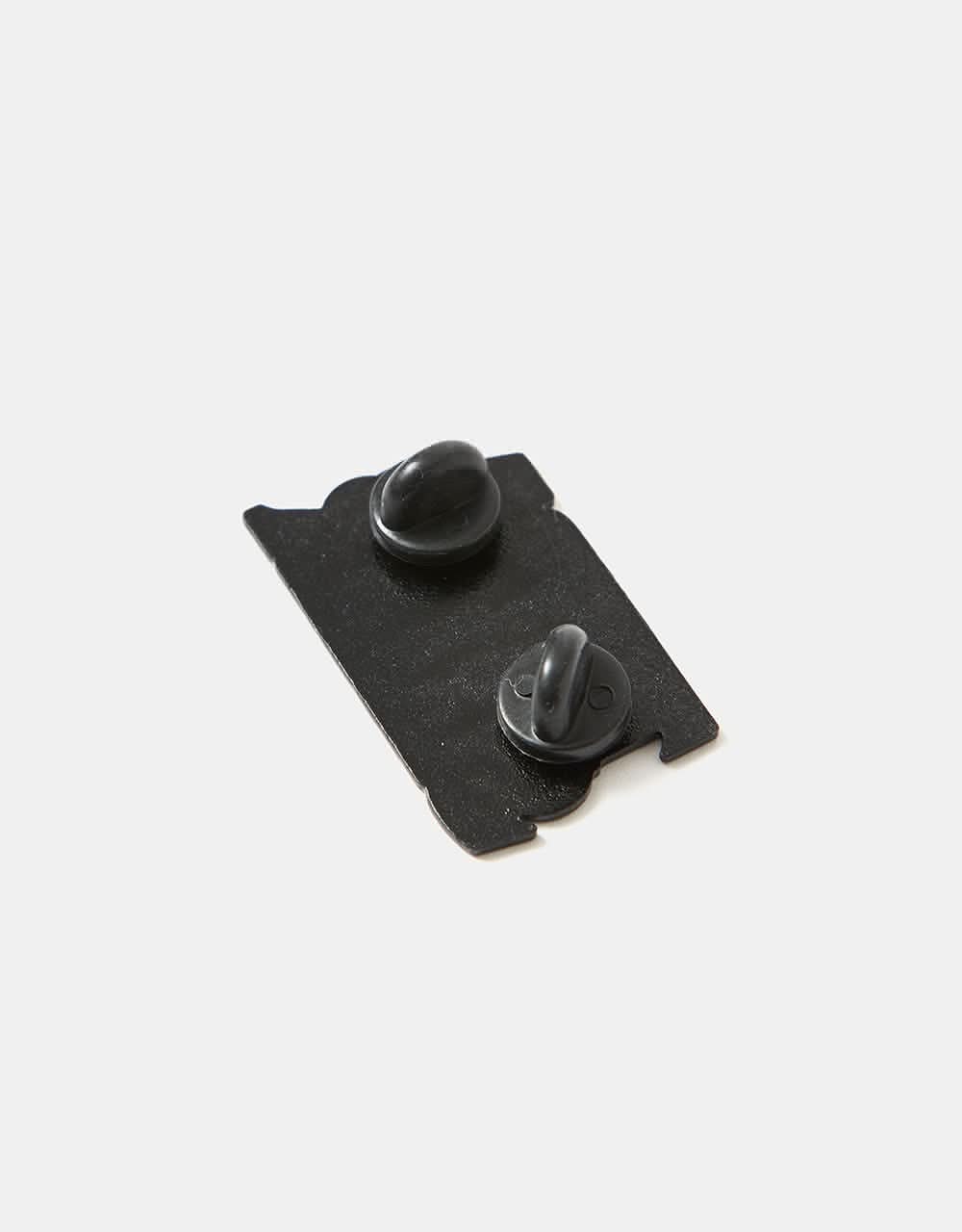 Thrasher x Anti Hero Lapel Pin Lapel Pin - Black/White - Image 3
