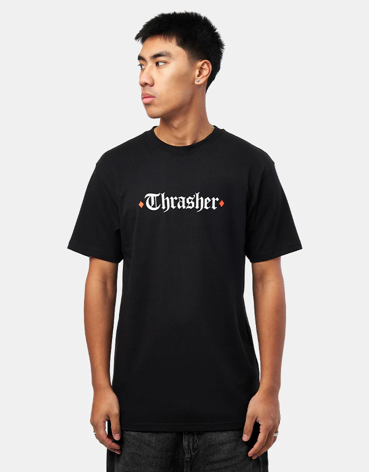 Thrasher x Spitfire The End Oath T-Shirt - Black - Image 2