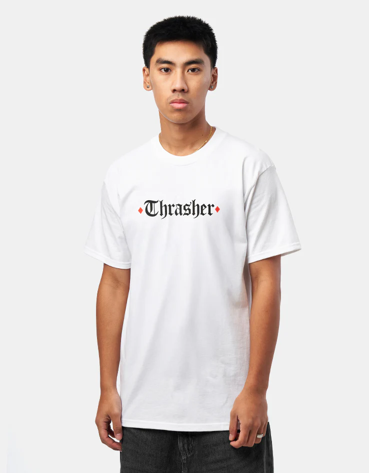 Thrasher x Spitfire The End Oath T-Shirt - White - Image 2
