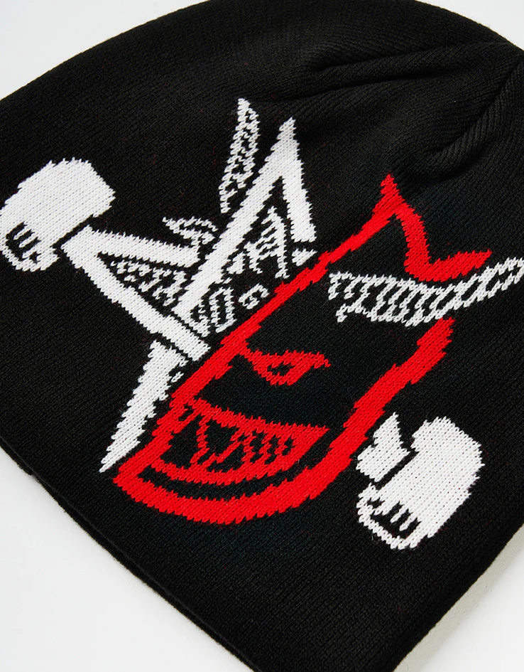 Thrasher x Spitfire Thrash & Burn Beanie - Black - Image 2
