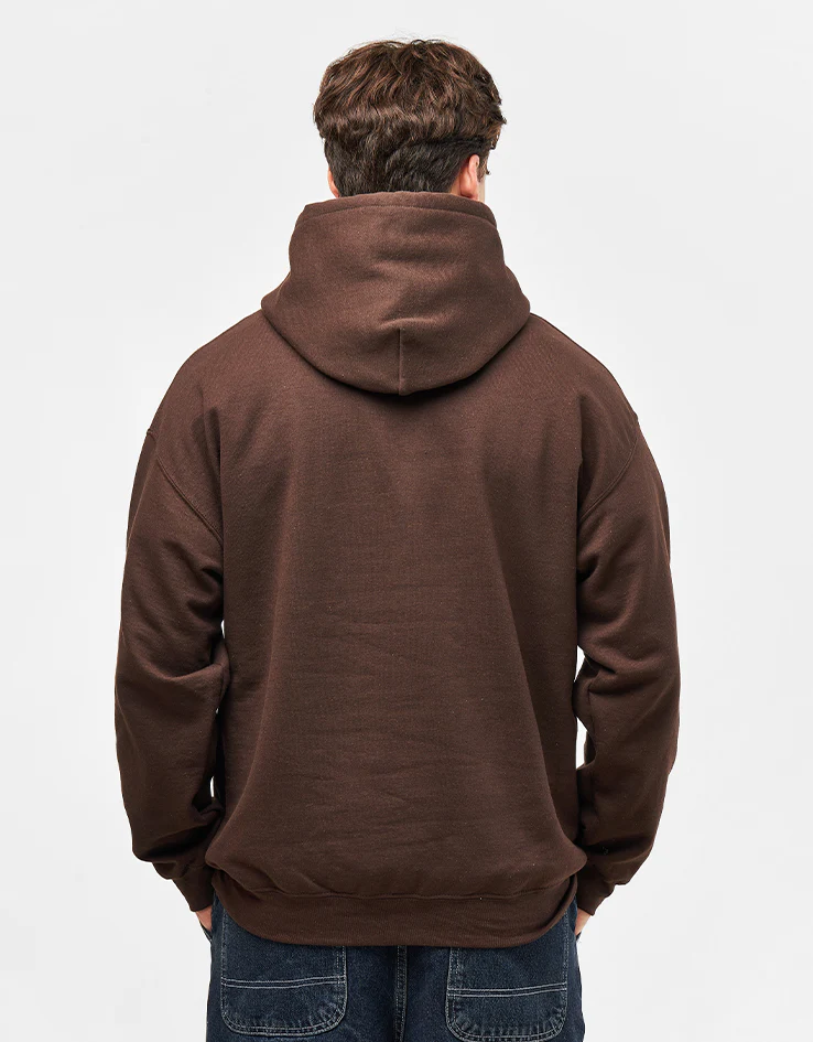 Thrasher x Toy Machine Hecho Pullover Hoodie - Dark Chocolate - Image 2
