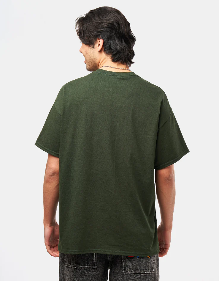 Thrasher x Toy Machine Hecho T-Shirt - Forest Green - Image 2