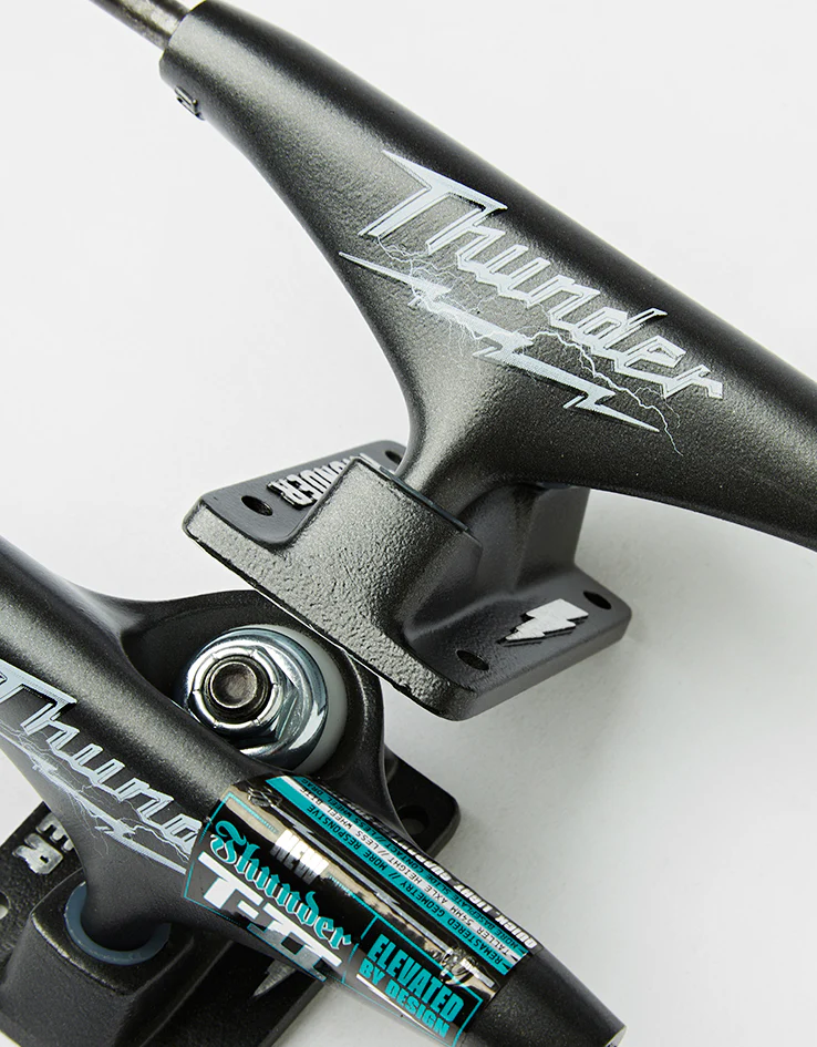 Thunder T-II Voltage Skateboard Trucks - Gunmetal (Pair) - Image 2