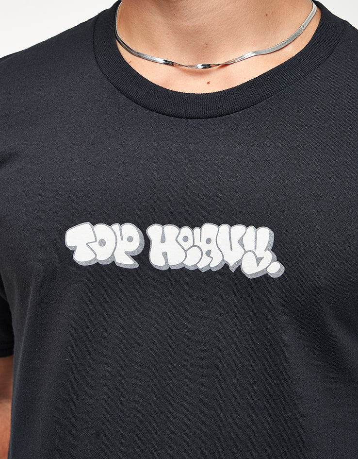 Top Heavy EXCLUSIVE OG Throwie T-Shirt - Black/Light Grey/Dark Grey - Image 3