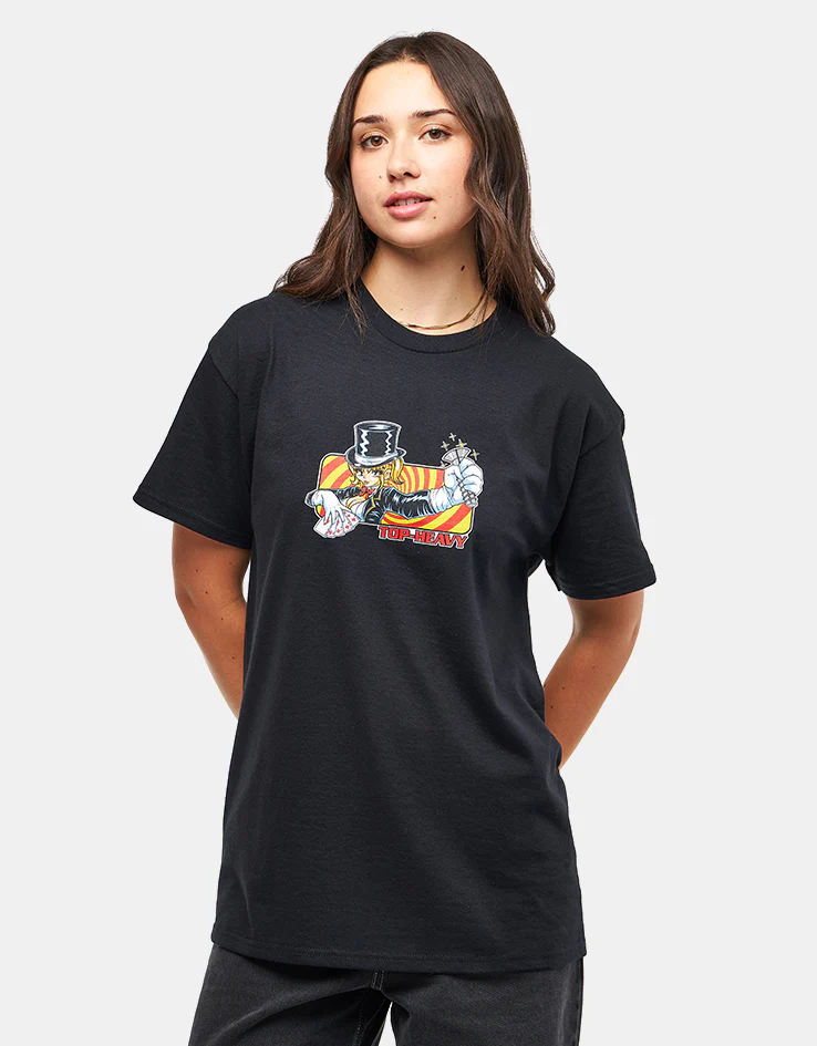 Top Heavy EXCLUSIVE Sleight of Hand T-Shirt - Black - Image 4