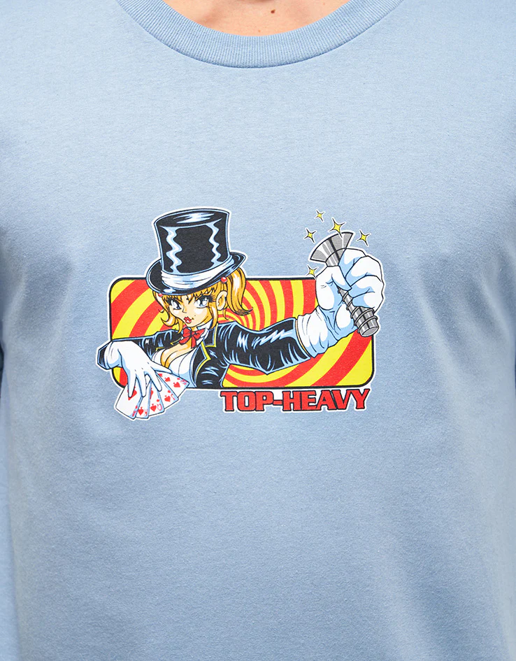 Top Heavy EXCLUSIVE Sleight of Hand T-Shirt - Slate - Image 3