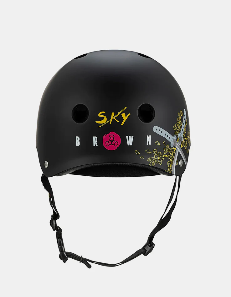 Triple 8 Sky Brown Sweatsaver Cert Helmet - Matte Black - Image 2