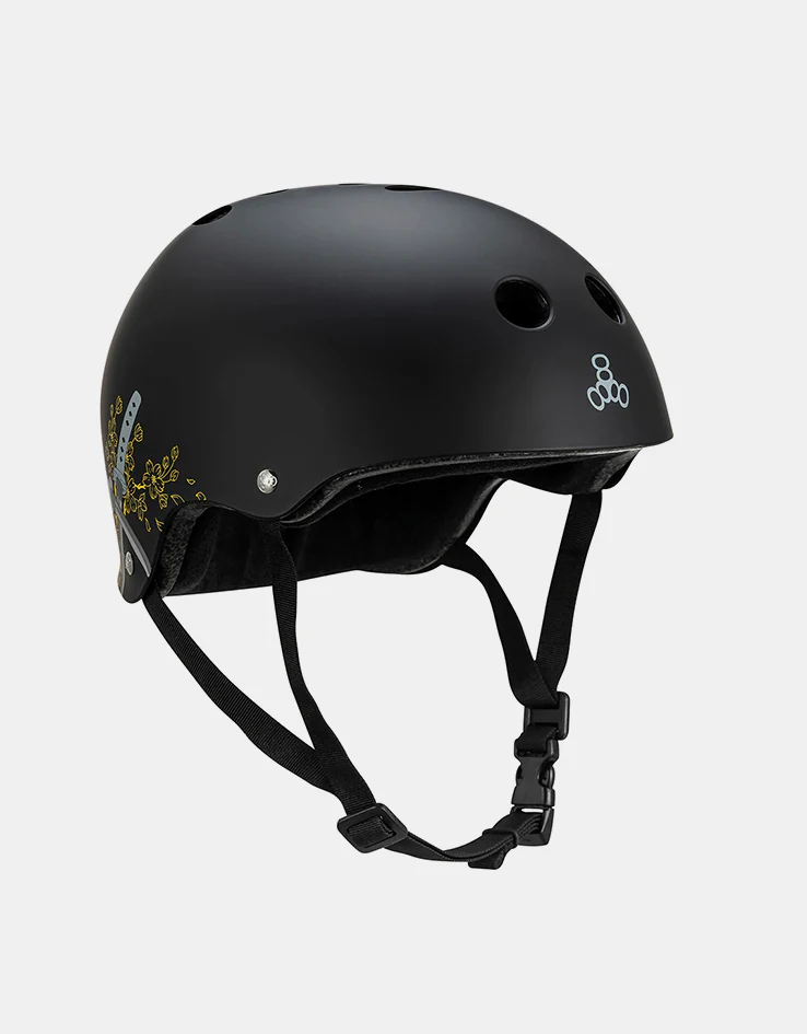 Triple 8 Sky Brown Sweatsaver Cert Helmet - Matte Black - Image 6