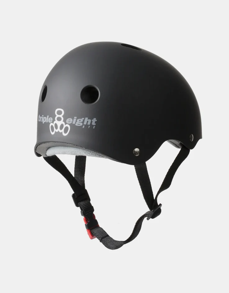 Triple 8 Sweatsaver Certified Helmet - Matte Black - Image 2