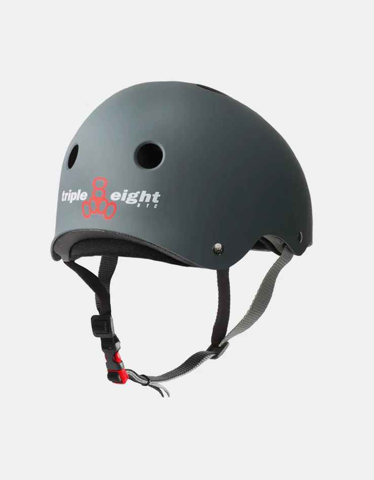 Triple 8 Sweatsaver Certified Helmet - Matte Carbon - Image 2