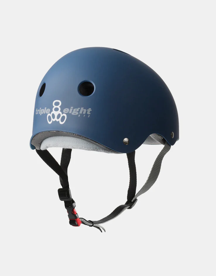 Triple 8 Sweatsaver Certified Helmet - Matte Navy - Image 2