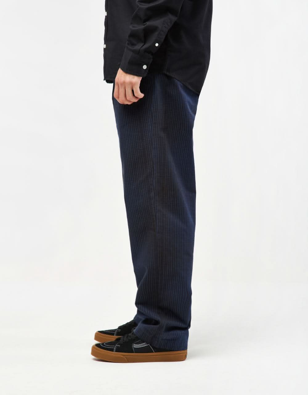 Vans Authentic Chino Loose Tapered Plaid Pant - Dress Blues/Black - Image 2