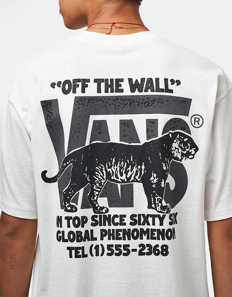 Vans Awaken Tiger T-Shirt - White - Image 3