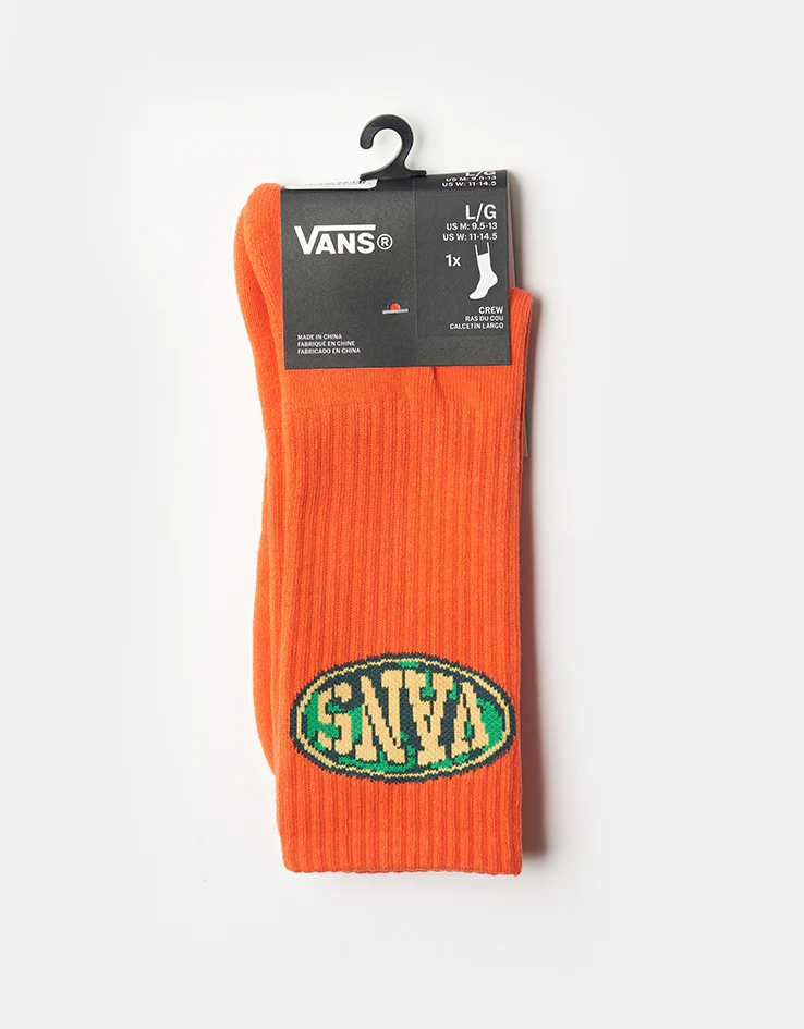Vans Boyce Crew Socks - Flame - Image 3