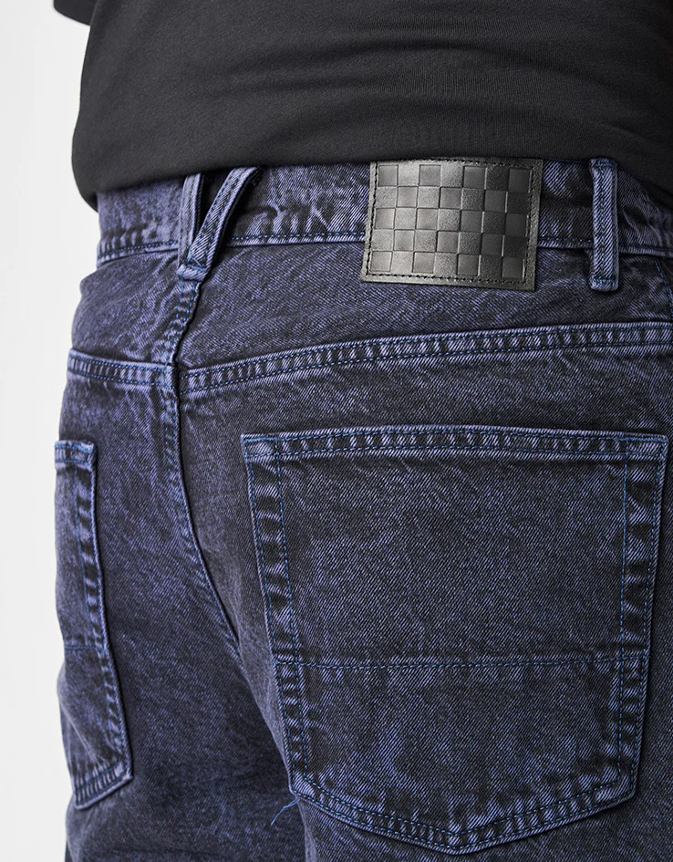 Vans Check-5 Baggy Acid Overdyed Denim Pant - Deep Indigo - Image 4