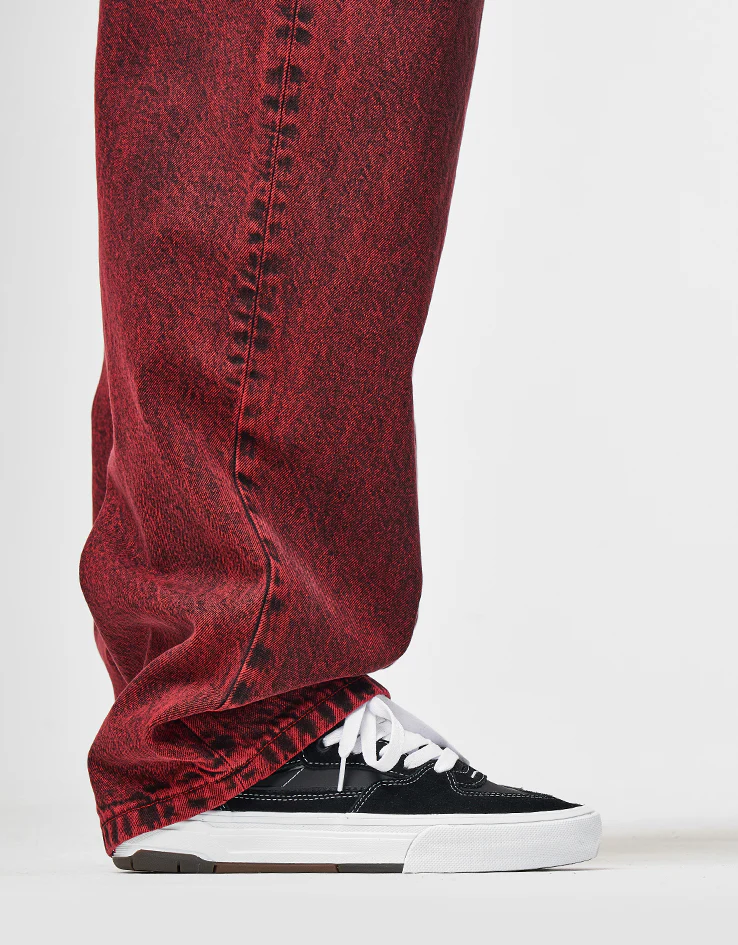 Vans Check-5 Baggy Acid Overdyed Denim Pant - Racing Red - Image 7