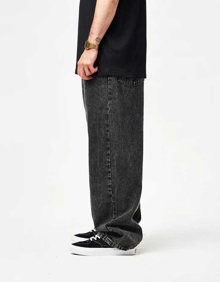Vans Check-5 Baggy Denim Pant - Stonewash Black - Image 3