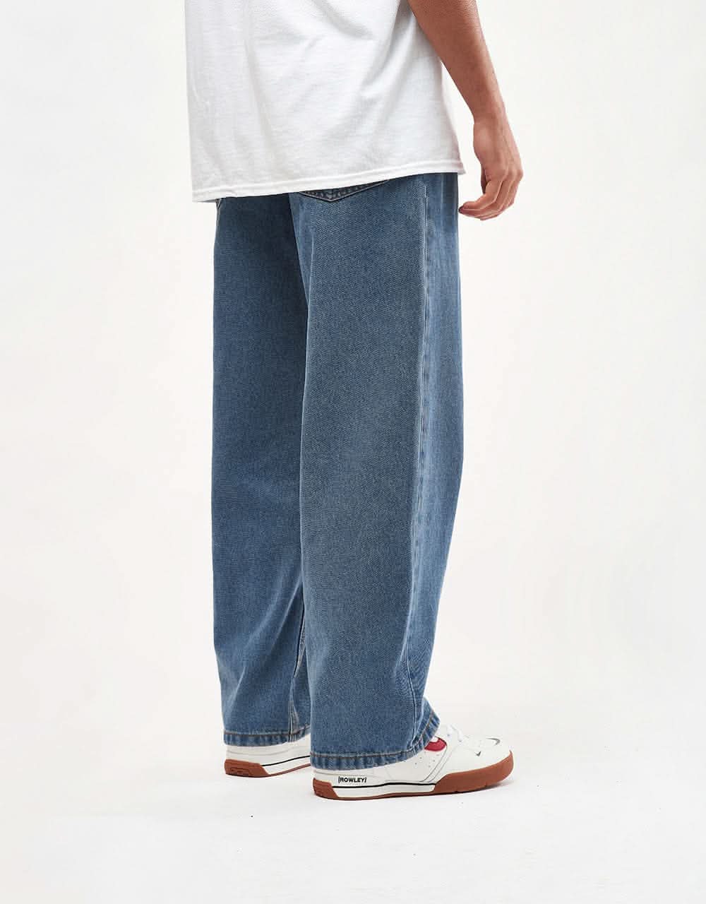 Vans Check-5 Baggy Denim Pant - Stonewash Blue - Image 2