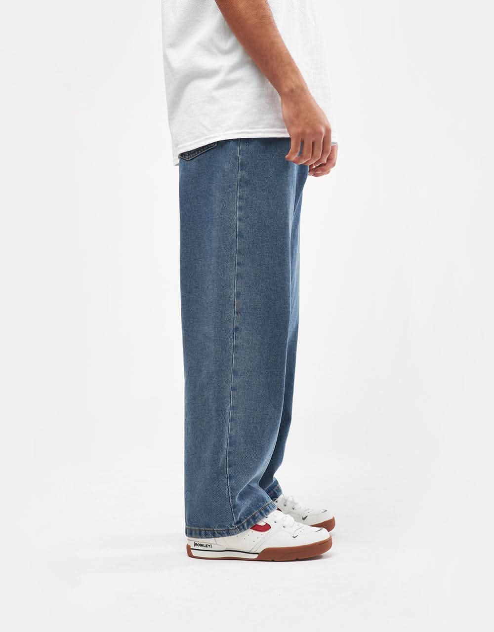 Vans Check-5 Baggy Denim Pant - Stonewash Blue - Image 3