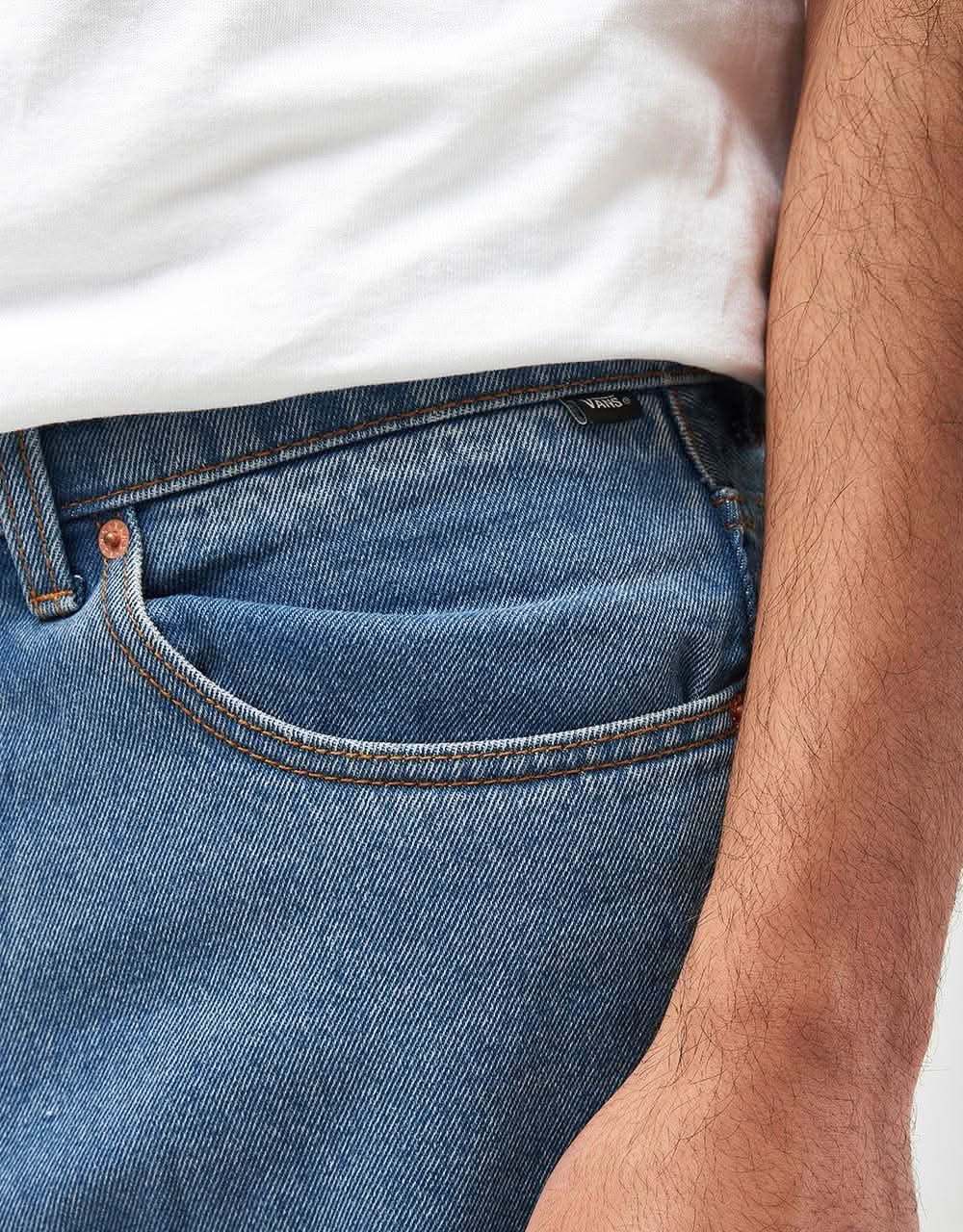 Vans Check-5 Baggy Denim Pant - Stonewash Blue - Image 5